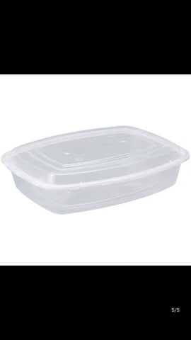 Transparant 2000ml Disposable container